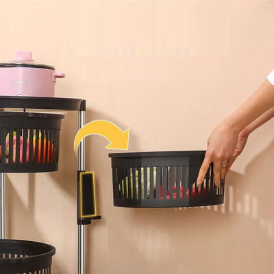 Efficiently Organize Your Kitchen Cabinet with 4-Layer Multifunctional Pantry Storage