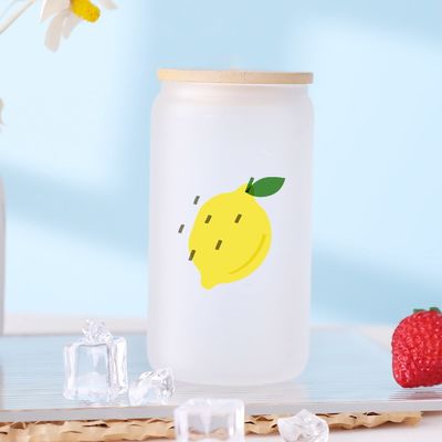 Natural Healthy 16oz Frosted Beer Glass with Bamboo Lid and Straw The Ultimate Bar Gift