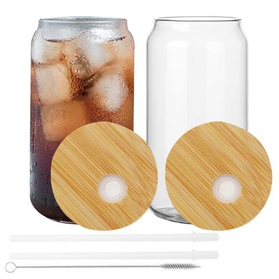 Natural Healthy 16oz Frosted Beer Glass with Bamboo Lid and Straw The Ultimate Bar Gift