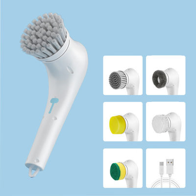 Sponge Style 5 in 1 Cleaning Brush Electric Spin Scrubber for Kitchen and Bathroom