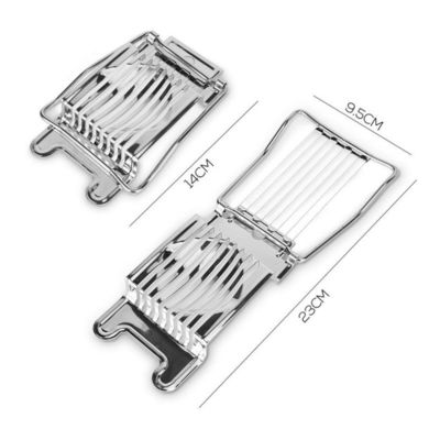 Stainless Steel Preserved Egg Ham Banana Cutter 14*9.5*2.2cm Egg Tools for Boiled Eggs