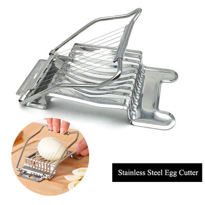 Stainless Steel Preserved Egg Ham Banana Cutter 14*9.5*2.2cm Egg Tools for Boiled Eggs