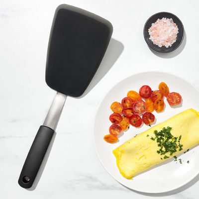 Stocked 2 Pack 600F Heat Resistant Non-Stick Flipping Eggs Silicone Spatula 149 115G