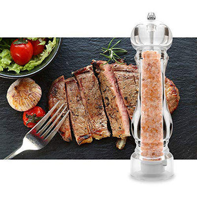 Convenient 60X221mm Stainless Steel Salt and Pepper Grinder for Busy Professionals