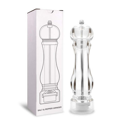 Convenient 60X221mm Stainless Steel Salt and Pepper Grinder for Busy Professionals