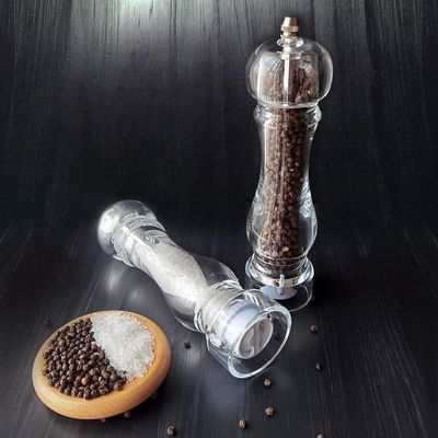 Convenient 60X221mm Stainless Steel Salt and Pepper Grinder for Busy Professionals