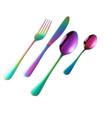 193G Utensils Bulk Gold Plated Stainless Steel Cutlery Set Kitchen Fork Spoon Knife