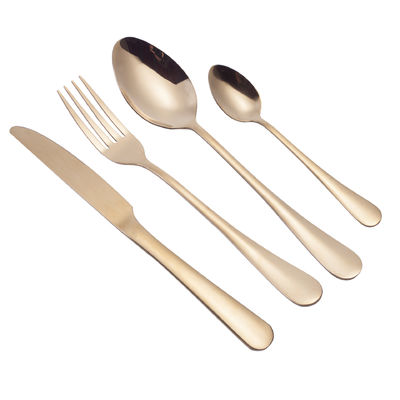 193G Utensils Bulk Gold Plated Stainless Steel Cutlery Set Kitchen Fork Spoon Knife