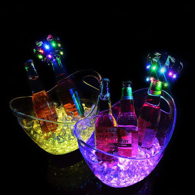 Oval Shape LED Luxury Flashing Wine Vodka Whiskey Champagne Buckets for KTV Bar Party