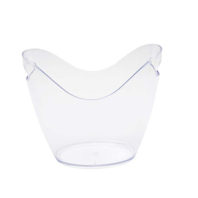 Modern Party Occasion LED Ice Bucket with RGB Colorful Lights and Clear Plastic Holder