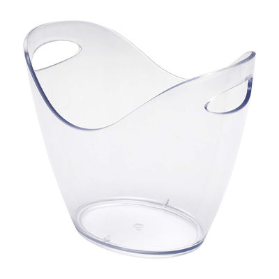 Modern Party Occasion LED Ice Bucket with RGB Colorful Lights and Clear Plastic Holder