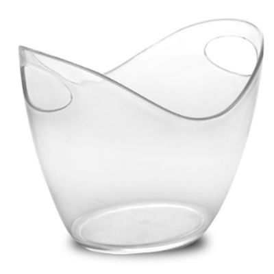 Modern Party Occasion LED Ice Bucket with RGB Colorful Lights and Clear Plastic Holder