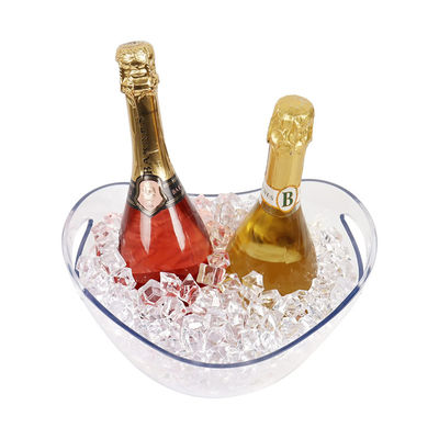 Modern Party Occasion LED Ice Bucket with RGB Colorful Lights and Clear Plastic Holder