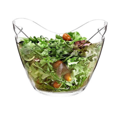 8L LED Acrylic Plastic Ice Bucket Modern Design Style for Party Bar Buckets Tongs Type