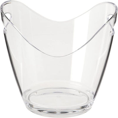 8L LED Acrylic Plastic Ice Bucket Modern Design Style for Party Bar Buckets Tongs Type