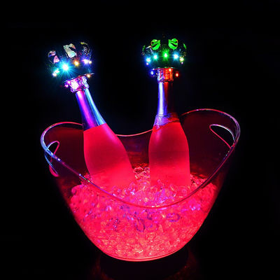 Party Club Hotel Acrylic Plastic Drinks Container Custom Logo Led Acrylic Ice Bucket