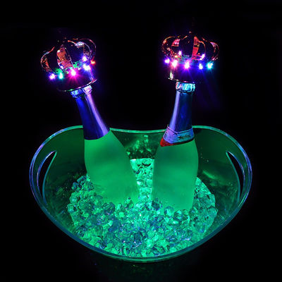 Party Club Hotel Acrylic Plastic Drinks Container Custom Logo Led Acrylic Ice Bucket