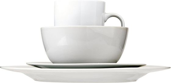 Manufacture Round Dinner Table Set Fine Plates Set for White Bone Porcelain Dinner Ware