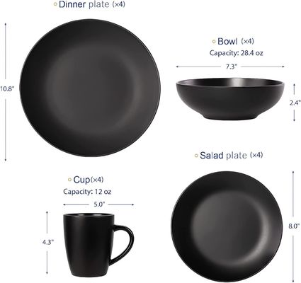 Modern Design Porcelain Tableware Ceramic Set for Home Kitchen Hotel Room Restaurant