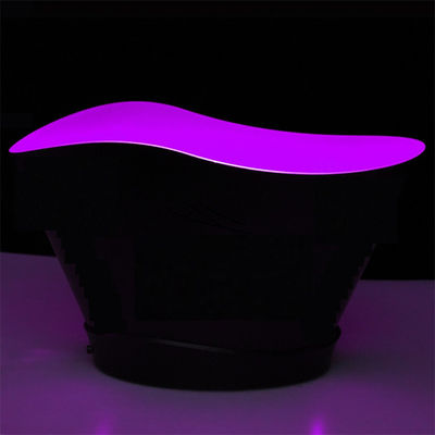 Custom Logo Ice Bucket 12L Lighting Party Clear Beer Champagne LED Wine Bottle Cooler