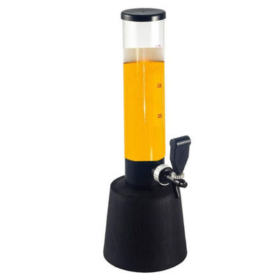 Customized Ice Tube Beer Beverage Barrel with Tap Dispenser and Ice Cooling Beer Tower