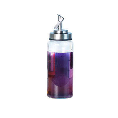 Automatic Opening and Closing Oil Bottle for Kitchen High Borosilicate Glass 6.4*25cm