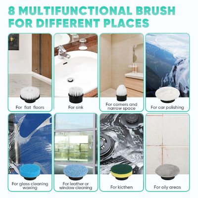Electric Spin Scrubber Cordless Bath Tub Kitchen Cleaner Brush for Household Cleaning