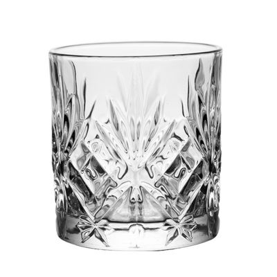 340ml Luxury Clear Rock Design Glass Engraved Crystal Luxury Whiskey Beer Glasses Cup