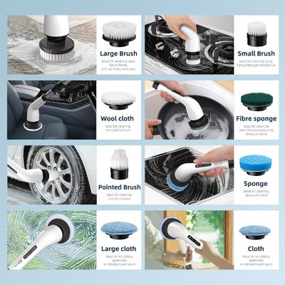 2024 Upgraded 9 in 1 Portable Rechargeable Electric Cleaning Brush Sustainable and Easy