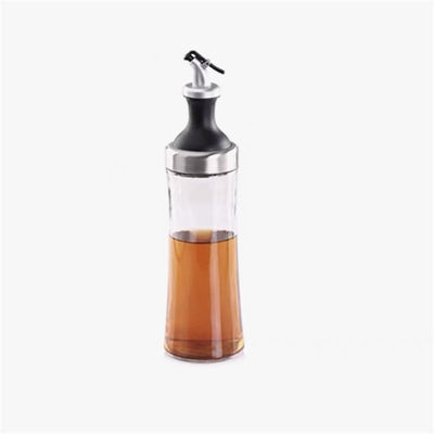 Household High Borosilicate Glass Oil Jar Set with Curved Spout and Oil Control Measurement Stocked