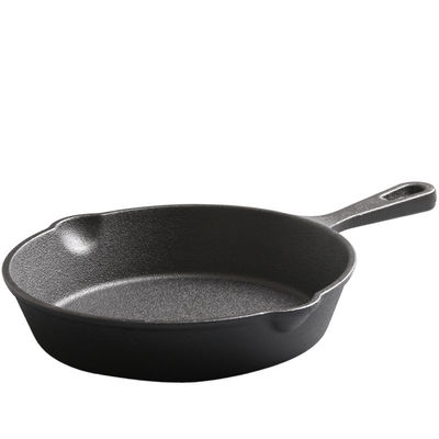 Non-stick Pre-seasoned Cast Iron Skillet Black Sustainable Cookware for Outdoors