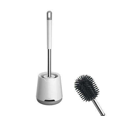 TPR Round Plastic Cleaning Brush Toilet Brush Holder Set for Superior Bathroom Hygiene