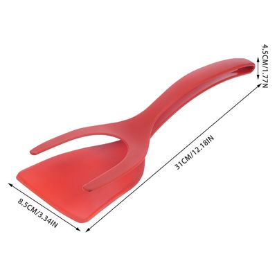 Fruit Vegetable Tools Type 2 In 1 Spatula Tong PPA Material Grip and Flip Egg Clip