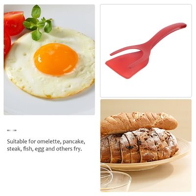 Fruit Vegetable Tools Type 2 In 1 Spatula Tong PPA Material Grip and Flip Egg Clip