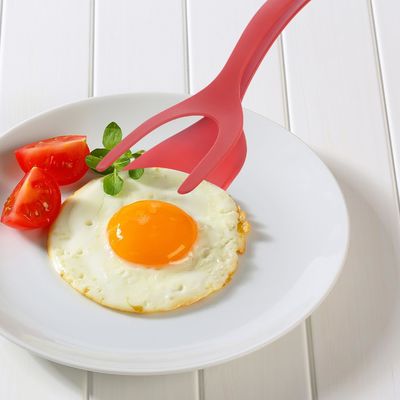 Fruit Vegetable Tools Type 2 In 1 Spatula Tong PPA Material Grip and Flip Egg Clip