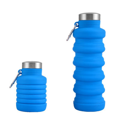 Retractable Design Large Capacity Silicone Sports Water Bottle for Outdoor Activities