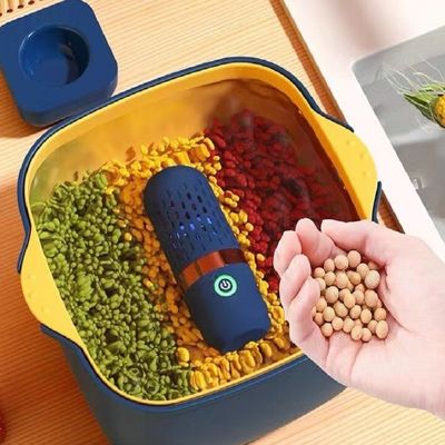 Wireless Built-in Battery Capsule Shape Food Cleaner for Small Home Dark Blue Color