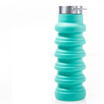 Retractable Design Large Capacity Silicone Sports Water Bottle for Outdoor Activities