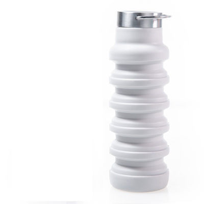 Retractable Design Large Capacity Silicone Sports Water Bottle for Outdoor Activities