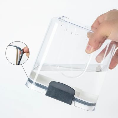 Standing Type Kitchen PET Plastic Food Storage Containers Transparent Airtight 4pc Set