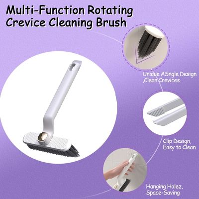 OEM/ODM Acceptable Cleaning Brush 360 Rotating Crevice Brush for Corners and Gaps