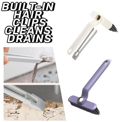 360 Degree Rotating Hard Bristle Crevice Gap Brush for Deep and Thorough Dirt Removal