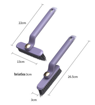 360 Degree Rotating Hard Bristle Crevice Gap Brush for Deep and Thorough Dirt Removal