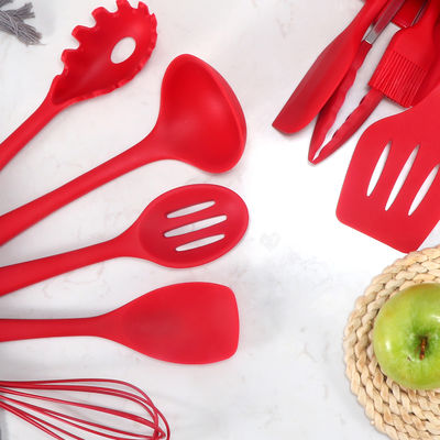 10-piece Restaurant Kitchen Utensil Set with Silica Gel Handle and Cutting Board