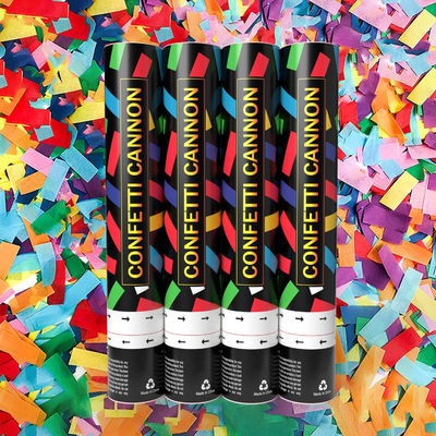 Confetti Cannon Party Supplies 60cm Biodegradable Hand-screwed Gender Reveal Cannons
