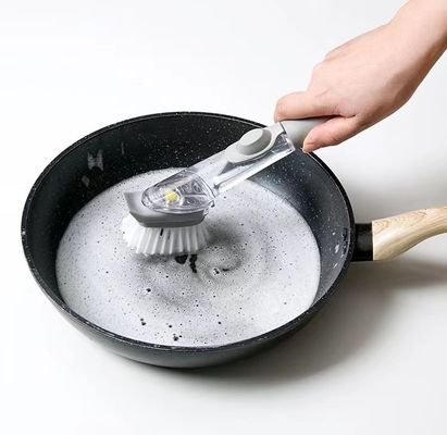 Kitchen Tools Cleaning Brushes 2 in 1 Dish Washing Brush with Long Handle and Sponge