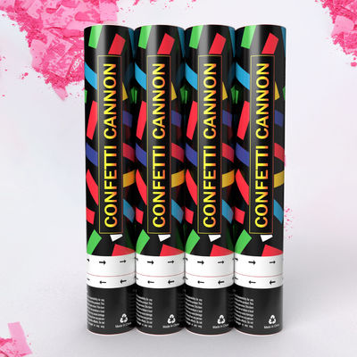 Confetti Cannon Party Supplies 60cm Biodegradable Hand-screwed Gender Reveal Cannons