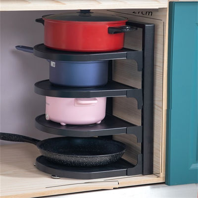 3 Layer Pot and Pan Organizer for Holding Kitchen Appliance Custom Metal Pot Rack