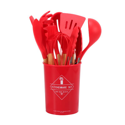 Restaurant Kitchen Accessories 11-Piece Non-Stick Utensil Set with Silicone Spatula