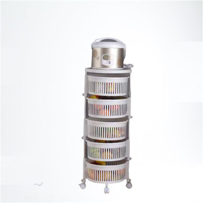 Multifunctional Design PP Material Metal Rotating Kitchen Shelf Rack for Home Storage